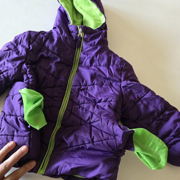 Pacific‎ Trail Kids Purple Jacket with Green Lining - Picture 2 of 6
